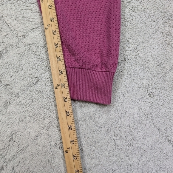 Tommy John Joggers Women's M Pink Berry Sweater Lounge Ribbed Texture - Picture 6 of 11